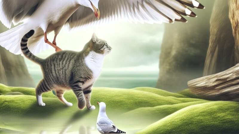 Análise da Fábula 'A Gaivota e o Gato' para Estudantes do Secundário