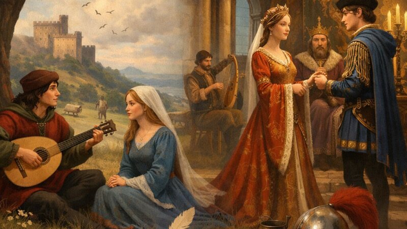 Análise das Poesias Trovadorescas e Palacianas na Literatura Medieval Portuguesa