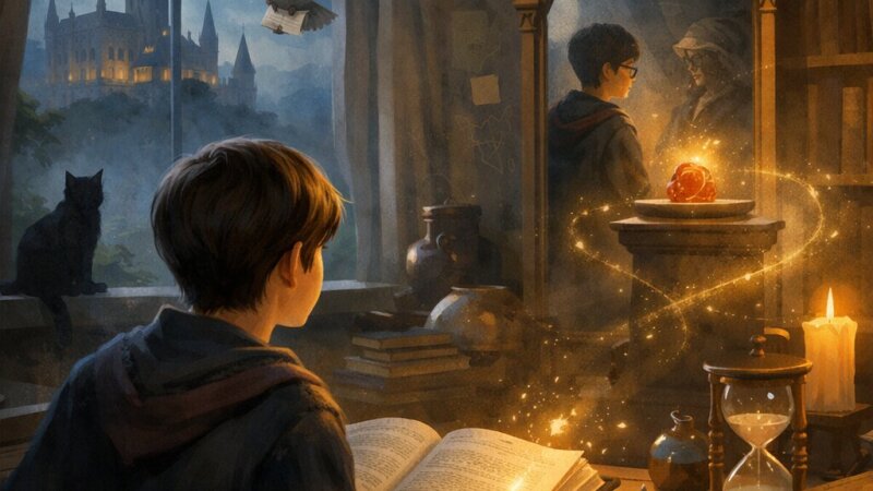 Análise detalhada de Harry Potter e a Pedra Filosofal para ensino secundário