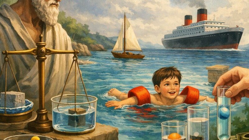 Análise detalhada do Princípio de Arquimedes e suas aplicações práticas