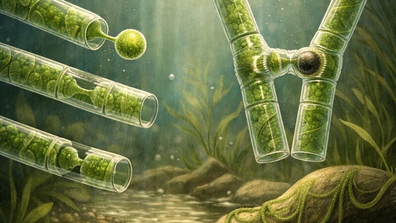 Análise dos Mecanismos de Reprodução na Espirogira: Um Estudo Biológico