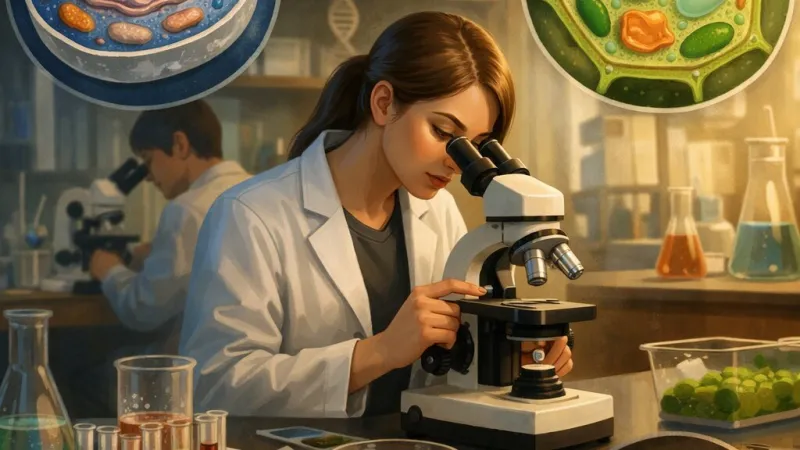 Atividade Experimental: Observação de Células Animais e Vegetais no Ensino Secundário