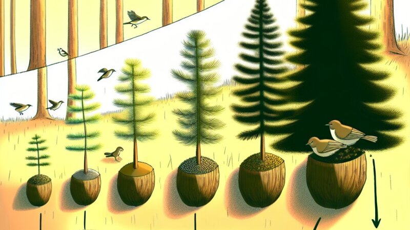 Ciclo de vida do pinheiro: estrutura, reprodução e papel ecológico