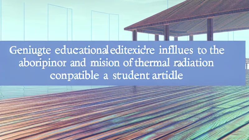 Como a Absorção e Emissão de Radiação Influenciam o Ambiente e a Tecnologia
