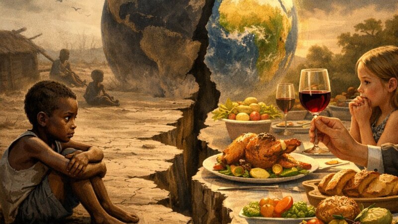 Desigualdade alimentar no século XXI: reflexão sobre pratos cheios e barrigas vazias