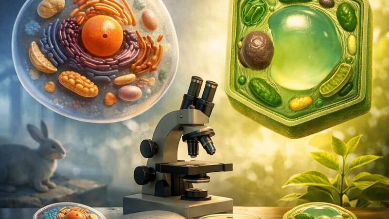 Diferenças e Características das Células Eucarióticas Animais e Vegetais