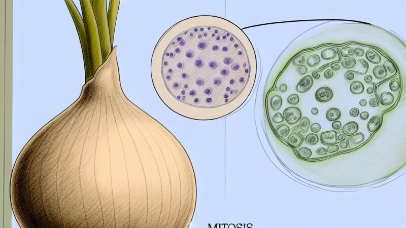 Estudo da Mitose na Raiz da Cebola: Guia Completo para Ensino Secundário