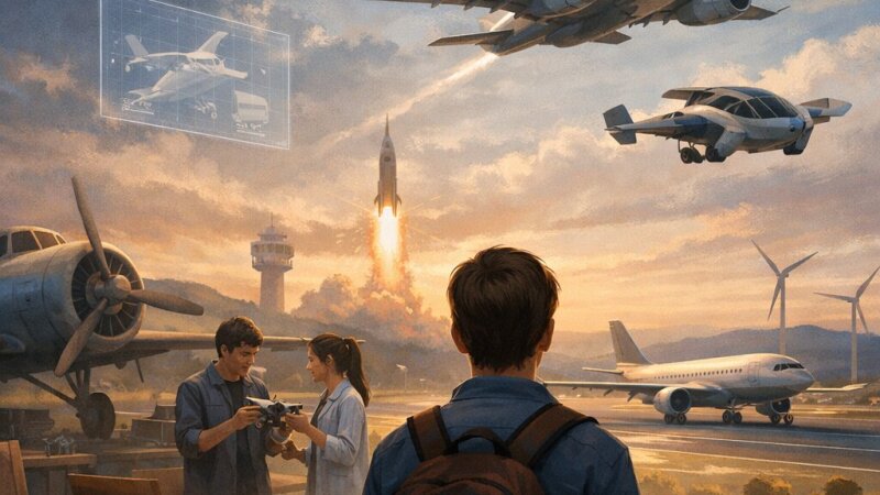Evolução e Desafios das Tecnologias Aeronáuticas no Ensino Secundário