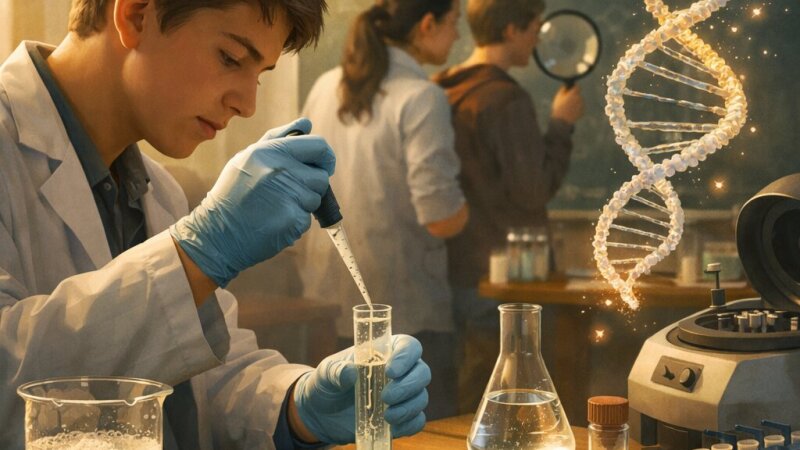 Guia Prático para Extrair e Visualizar Moléculas de ADN no Ensino Secundário