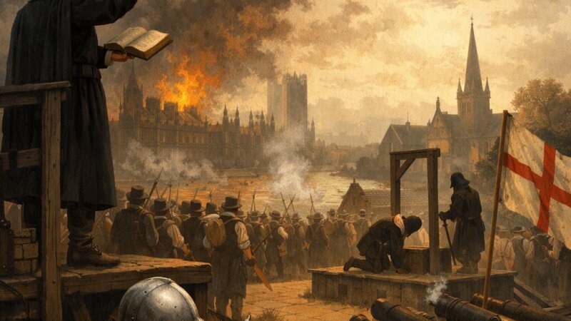 Impacto da Revolução Puritana nas Transformações Sociais e Políticas da Inglaterra