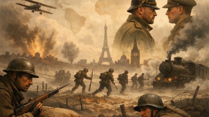 Primeira Guerra Mundial: Origens, Desenrolar e Impactos Históricos