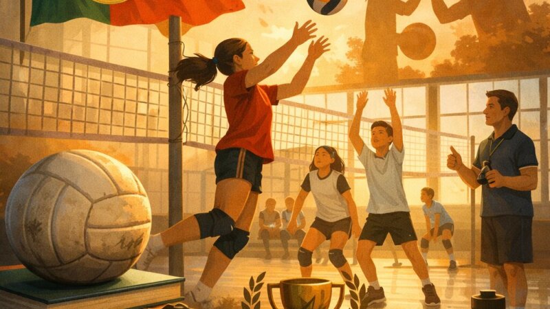 Voleibol: História, Regras e Impacto no Desenvolvimento Escolar